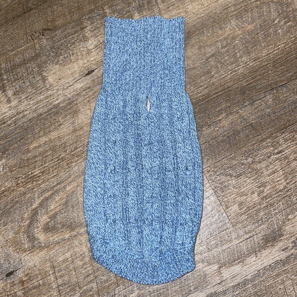St. John’s Bark Blue Cable Knit Dog Sweater Turtleneck size S